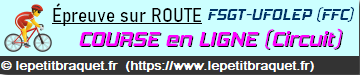 ❶ - Critérium cycliste de Saint-Maurice l'Éxil (FSGT 69)
